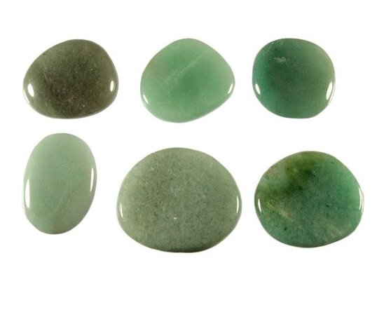 Aventurijn (groen) steen plat gepolijst Aventurijn (groen) steen plat gepolijst