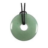 Aventurijn (groen) hanger donut 3 cm Aventurijn (groen) hanger donut 3 cm
