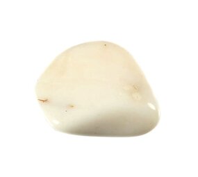 Aragoniet (wit) steen getrommeld 2 - 5 gram