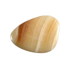 Aragoniet (geel) steen plat gepolijst Aragoniet (geel) steen plat gepolijst