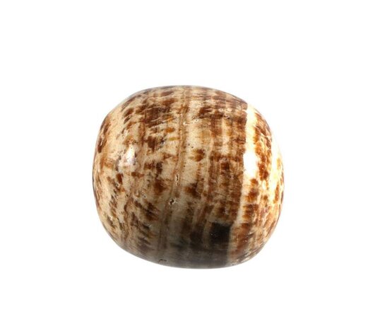 Aragoniet (bruin) steen getrommeld | groot (L)