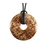 Aragoniet (bruin) hanger donut 3 cm