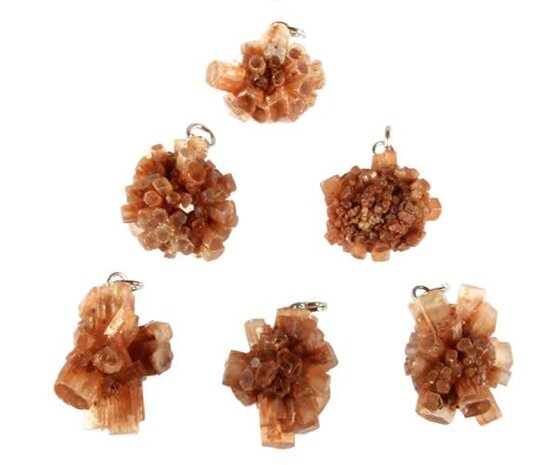 Aragoniet (bruin) hanger cluster Aragoniet (bruin) hanger cluster