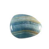 Aragoniet (blauw) steen plat gepolijst Aragoniet (blauw) steen plat gepolijst