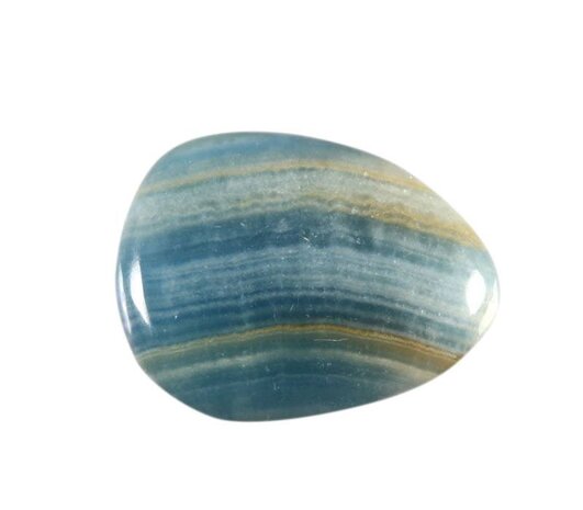 Aragoniet (blauw) steen plat gepolijst Aragoniet (blauw) steen plat gepolijst