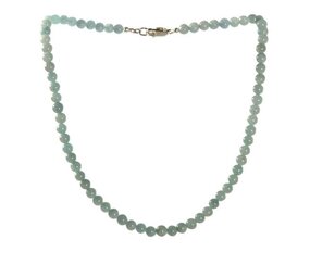 Aquamarijn ketting 6 mm kralen Aquamarijn ketting 6 mm kralen