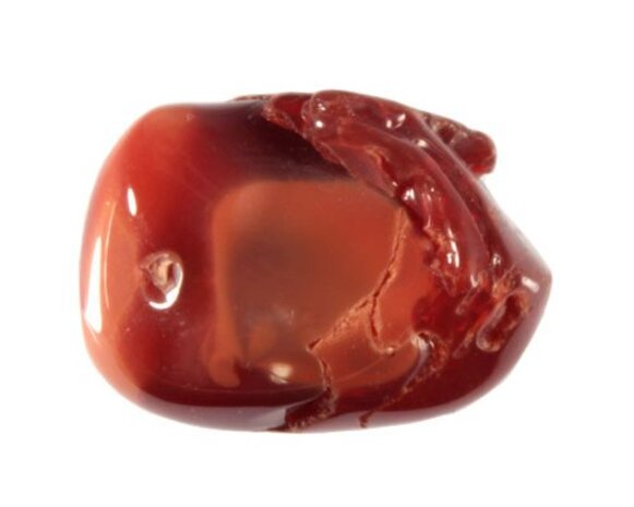 Opaal (vuur) steen getrommeld 5 - 10 gram Opaal (vuur) steen getrommeld 5 - 10 gram