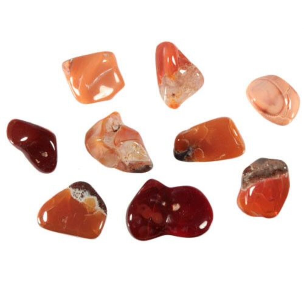 Opaal (vuur) steen getrommeld 5 - 10 gram Opaal (vuur) steen getrommeld 5 - 10 gram