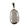 Rookkwarts hanger met 14k gouden oogje Rookkwarts hanger met 14k gouden oogje