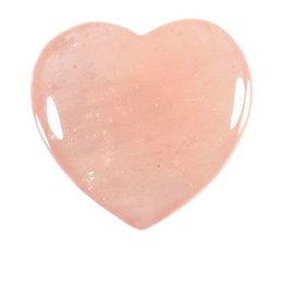 Rozenkwarts edelsteen hart 4 cm