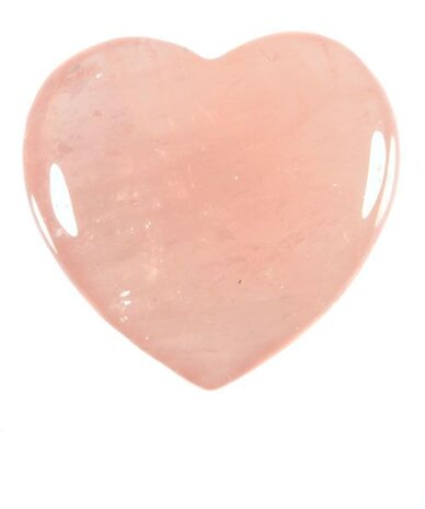 Rozenkwarts edelsteen hart 4 cm Rozenkwarts edelsteen hart 4 cm