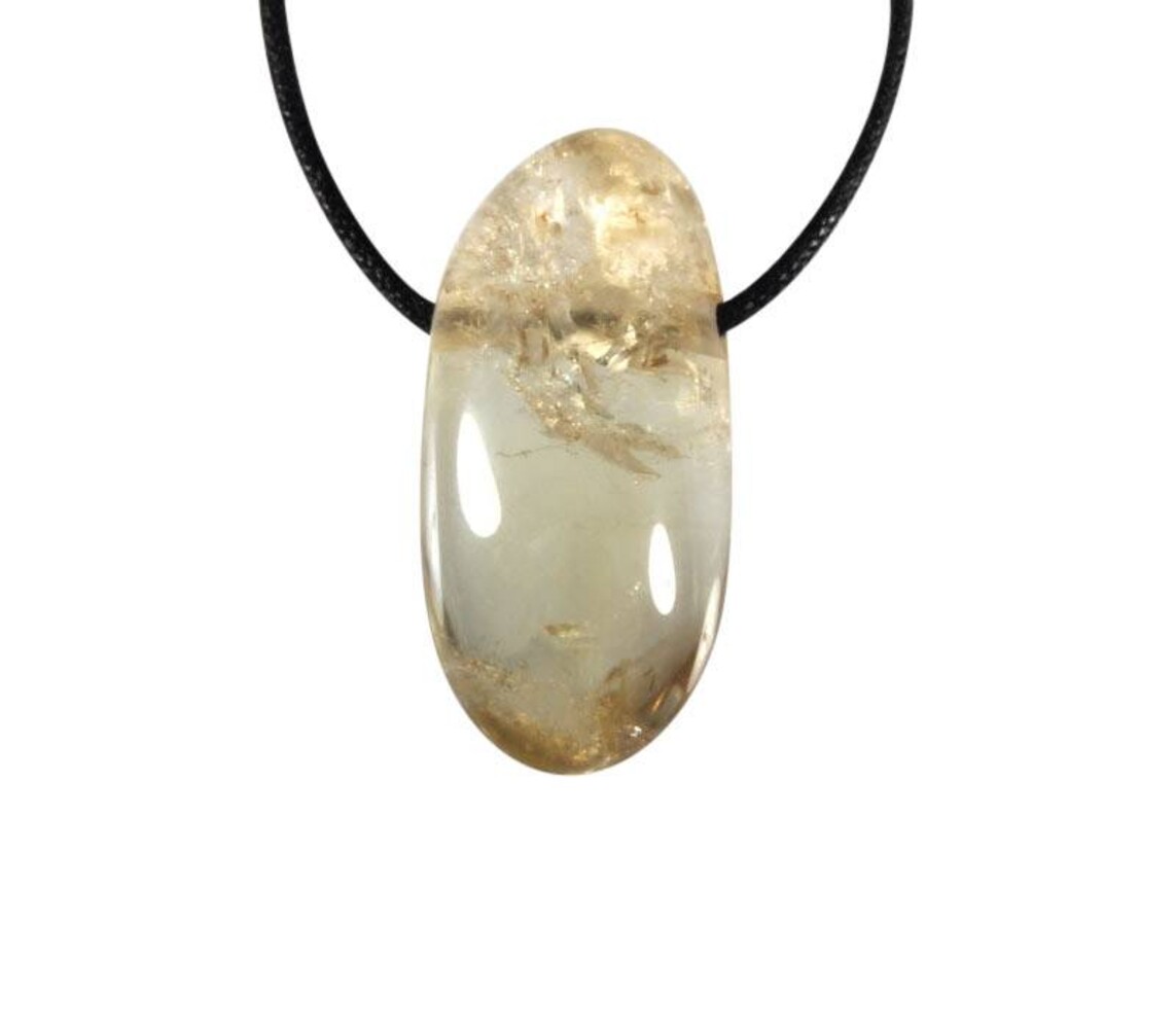 Citrien hanger getrommeld doorboord Citrien hanger getrommeld doorboord