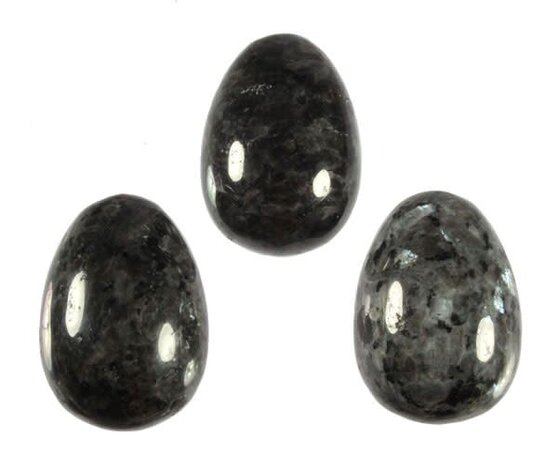 Larvikiet edelsteen ei 4,8 x 3,3 cm Larvikiet edelsteen ei 4,8 x 3,3 cm