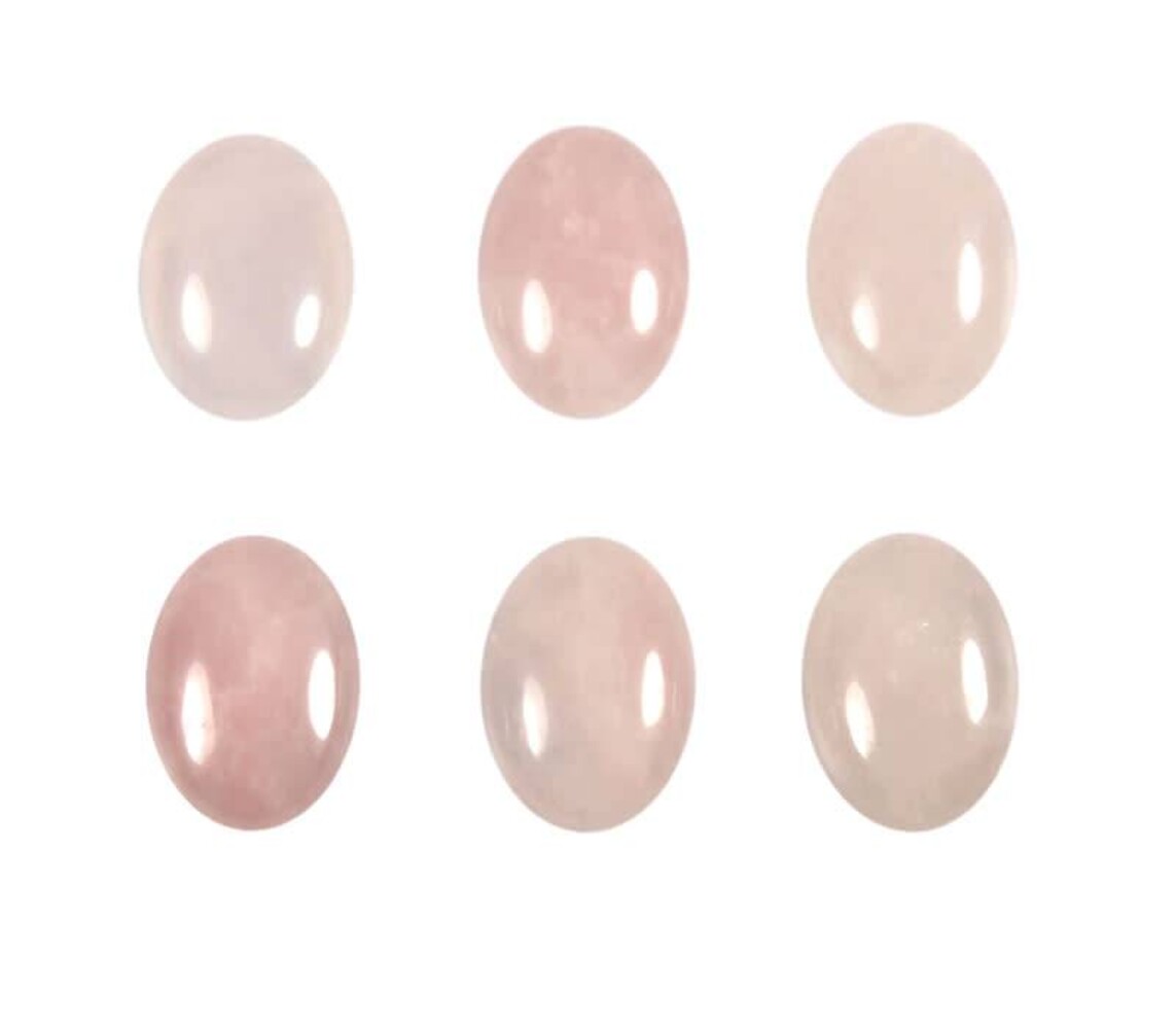 Rozenkwarts cabochon ovaal 18 x 13 mm Rozenkwarts cabochon ovaal 18 x 13 mm