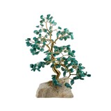 Amazoniet edelsteen boompje groot op steen