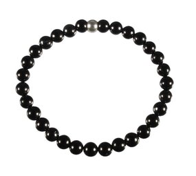 Shungiet armband 18 cm | 6 mm kralen