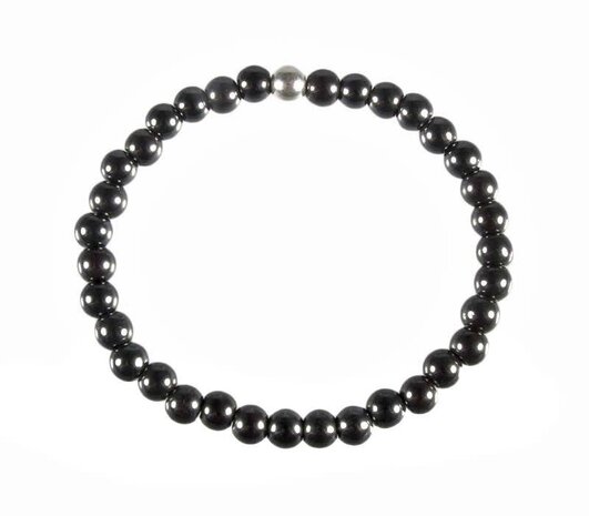 Hematiet armband 18 cm | 6,5 mm kralen Hematiet armband 18 cm | 6,5 mm kralen