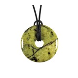 Serpentijn hanger donut 3 cm Serpentijn hanger donut 3 cm