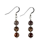 Zilveren oorbellen stoppen met roken 8 mm kralen Zilveren oorbellen stoppen met roken 8 mm kralen