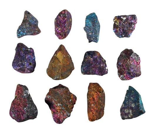 Borniet of pauwenerts hanger ruw doorboord