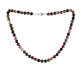 Toermalijn (multicolour) ketting 8 mm kralen Toermalijn (multicolour) ketting 8 mm kralen