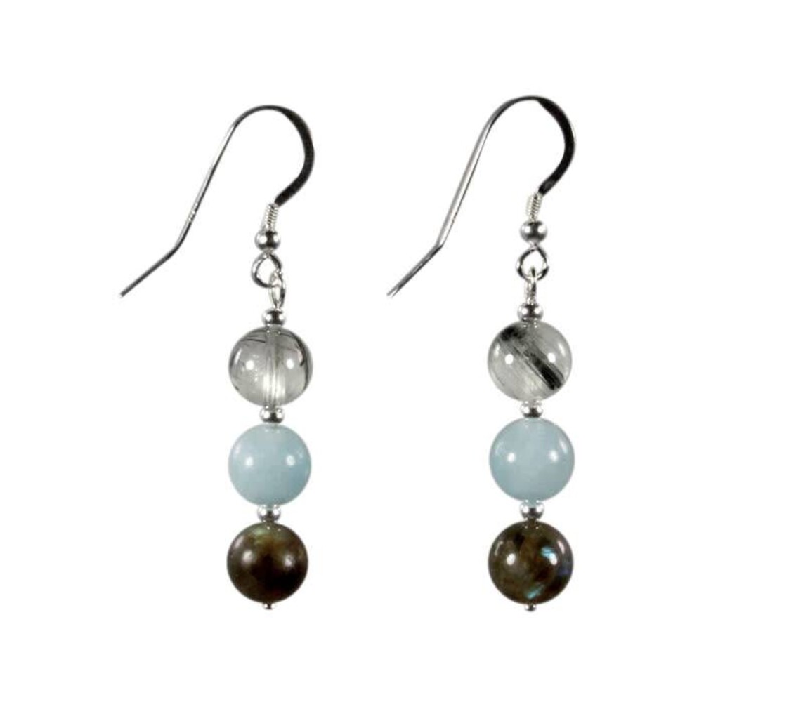 Zilveren oorbellen hoogsensitiviteit 8 mm kralen