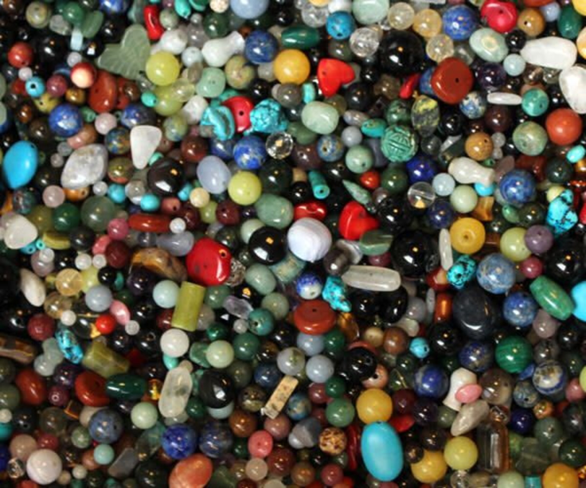 Gemengde edelsteen kralen mix (200 gram) Gemengde edelsteen kralen mix (200 gram)