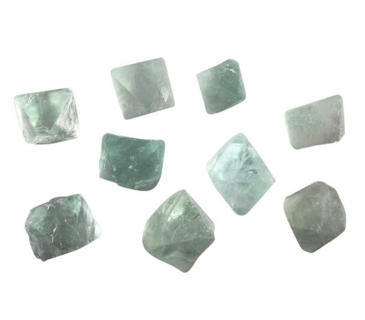 Fluoriet (groen) octaeder 5 - 10 gram Fluoriet (groen) octaeder 5 - 10 gram