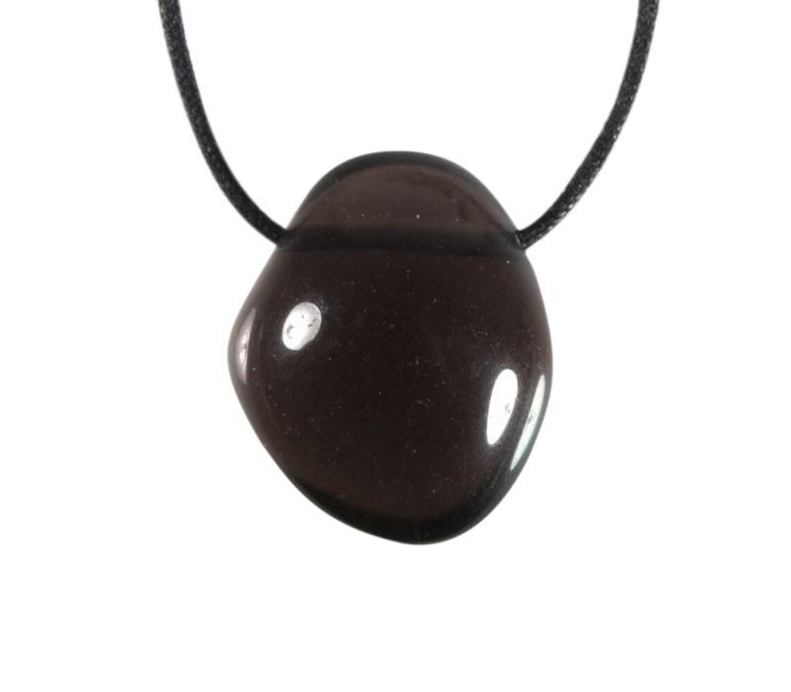 Obsidiaan (apachetranen) hanger doorboord Obsidiaan (apachetranen) hanger doorboord