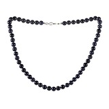 Saffier ketting 8 mm kralen Saffier ketting 8 mm kralen