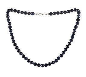 Saffier ketting 8 mm kralen Saffier ketting 8 mm kralen