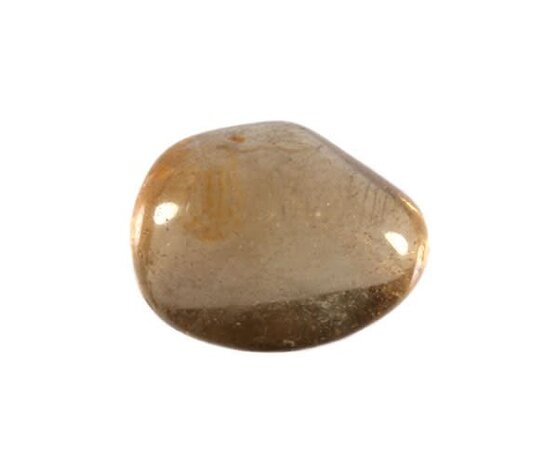 Citrien met rookkwarts (smokey citrien) steen getrommeld 2 - 5 gram Citrien met rookkwarts (smokey citrien) steen getrommeld 2 - 5 gram