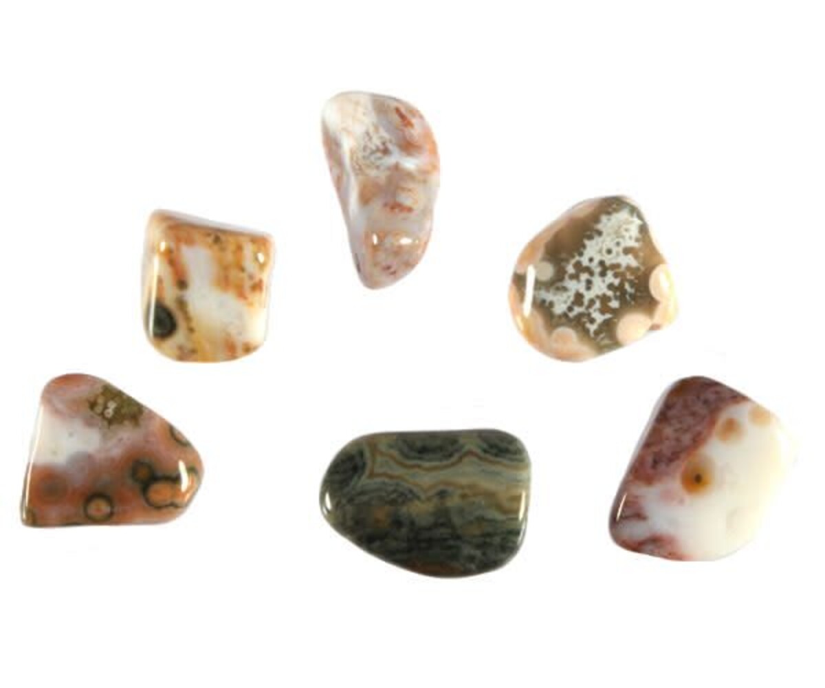 Jaspis (oceaan) steen getrommeld 2 - 5 gram Jaspis (oceaan) steen getrommeld 2 - 5 gram