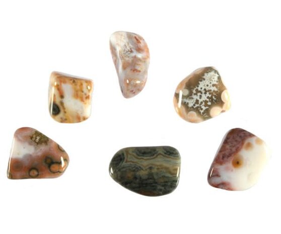 Jaspis (oceaan) steen getrommeld 2 - 5 gram Jaspis (oceaan) steen getrommeld 2 - 5 gram