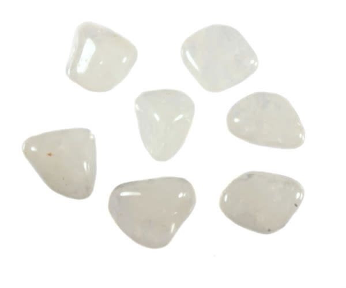 Sneeuwkwarts steen getrommeld 10 - 20 gram Sneeuwkwarts steen getrommeld 10 - 20 gram