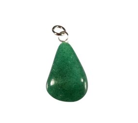 Aventurijn (groen) hanger A-kwaliteit met zilveren oogje Aventurijn (groen) hanger A-kwaliteit met zilveren oogje