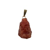 Spinel hanger ruw met 14k gouden oogje Spinel hanger ruw met 14k gouden oogje