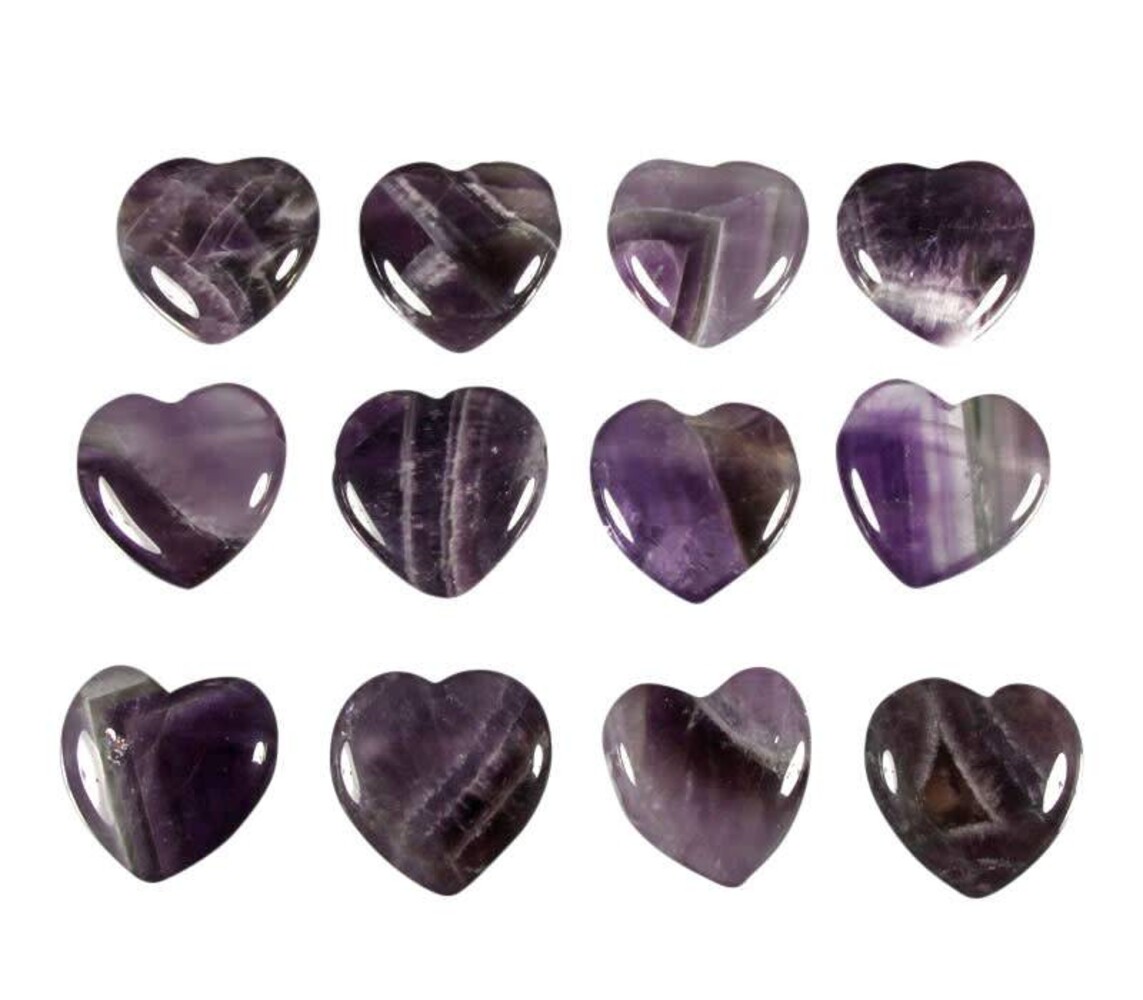 Amethistkwarts hanger hart doorboord Amethistkwarts hanger hart doorboord