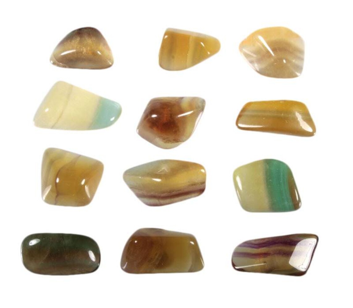 Fluoriet (regenboog) steen getrommeld 5 - 10 gram Fluoriet (regenboog) steen getrommeld 5 - 10 gram