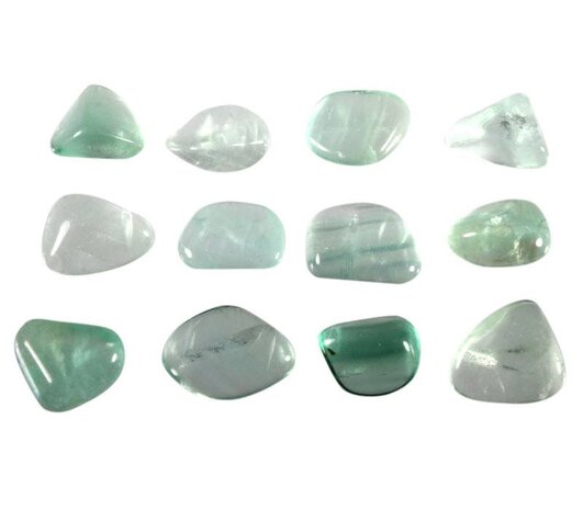 Fluoriet (groen) steen getrommeld 2 - 5 gram Fluoriet (groen) steen getrommeld 2 - 5 gram