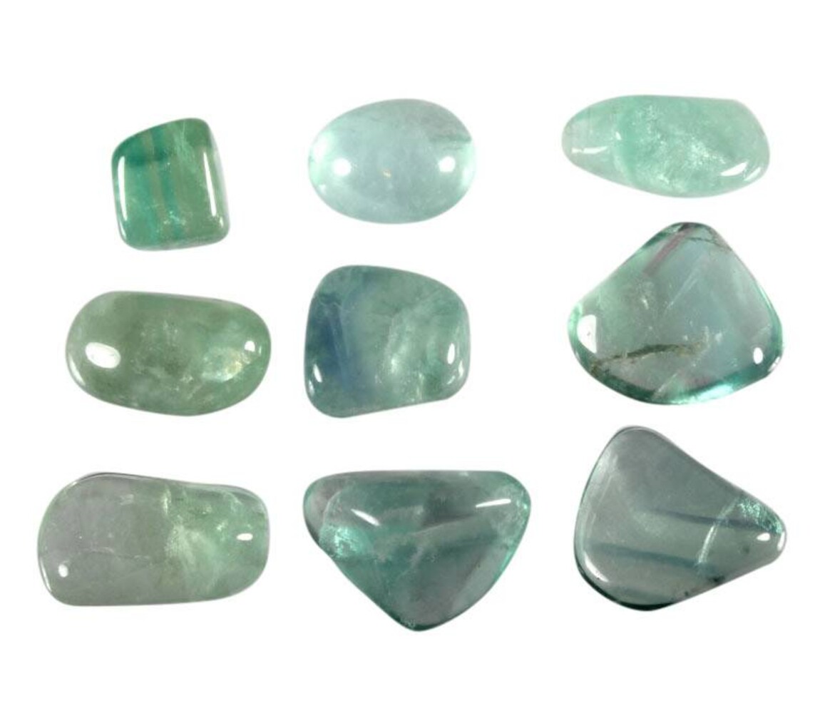 Fluoriet (groen) steen getrommeld 5 - 10 gram Fluoriet (groen) steen getrommeld 5 - 10 gram