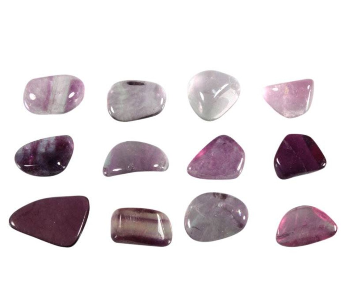 Fluoriet (paars) steen getrommeld 2 - 5 gram Fluoriet (paars) steen getrommeld 2 - 5 gram