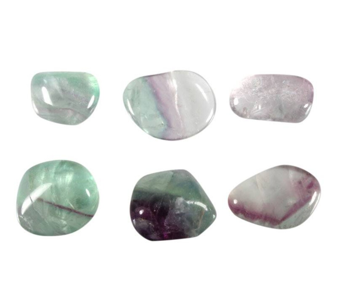 Fluoriet (multi) steen getrommeld 15 - 25 gram Fluoriet (multi) steen getrommeld 15 - 25 gram