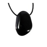 Obsidiaan (zwart) hanger doorboord Obsidiaan (zwart) hanger doorboord