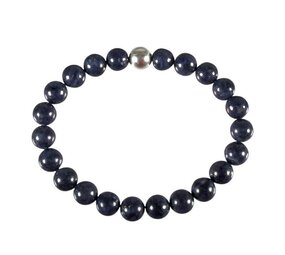 Saffier armband 18 cm | 8 mm kralen Saffier armband 18 cm | 8 mm kralen