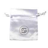 Buideltje satijn wit kreeft Buideltje satijn wit kreeft