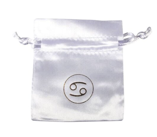 Buideltje satijn wit kreeft