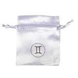 Buideltje satijn wit tweelingen Buideltje satijn wit tweelingen