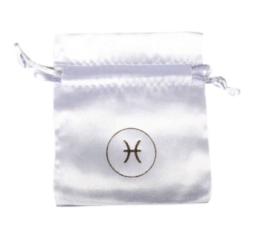 Buideltje satijn wit vissen