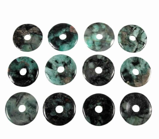 Smaragd hanger donut 3 cm